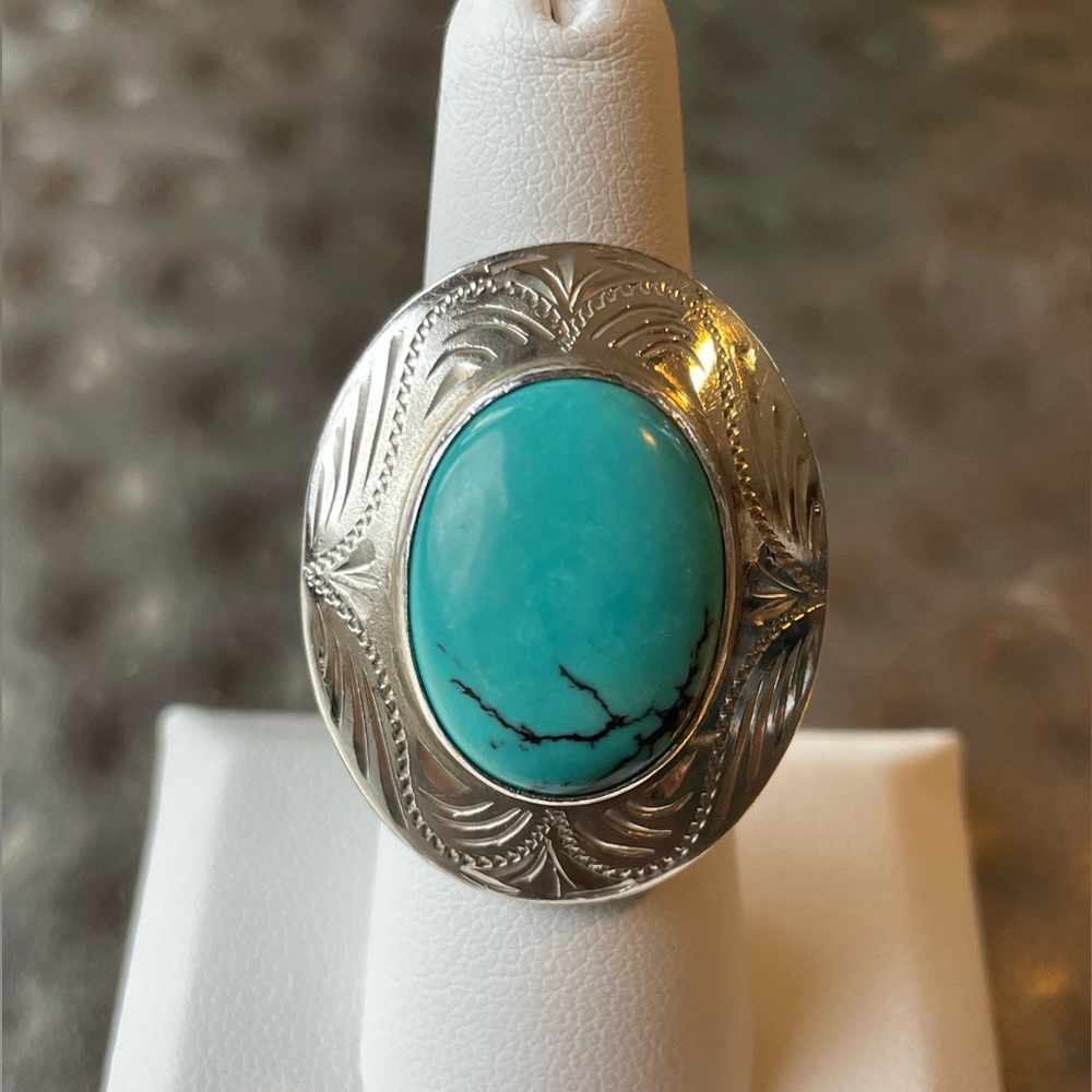 925 Silver and Turquoise Ring